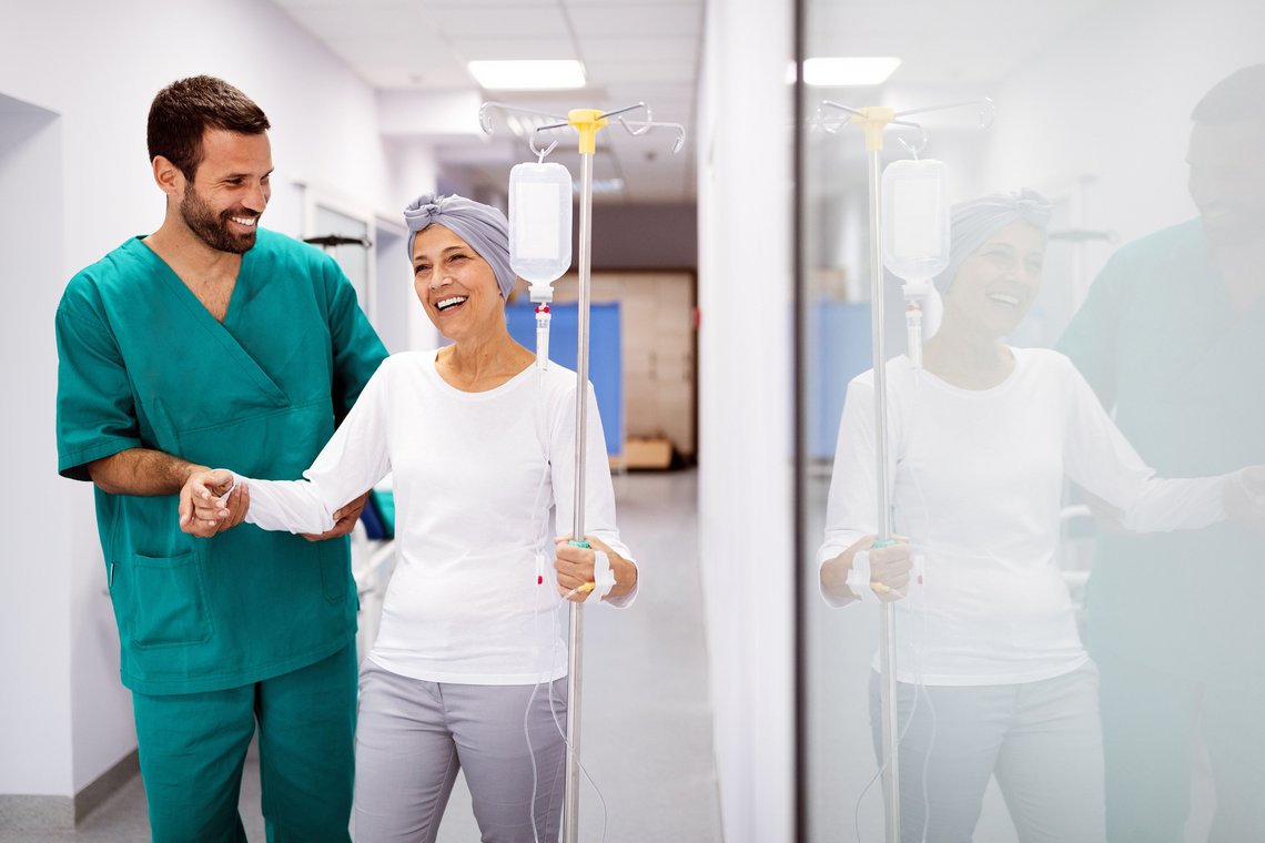 Chemotherapie-Patientin